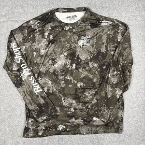 Bass Pro Shops Camo Performance Long Sleeve Shirt XXL Tall Fishing